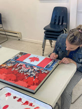 Load image into Gallery viewer, 20" x 20" Art on the Spectrum (Rugby)