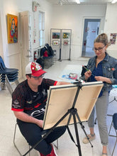 Load image into Gallery viewer, 20" x 20" Art on the Spectrum (Rugby)