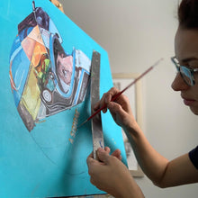 Load image into Gallery viewer, 20x20  Commissioned Motorsport Art