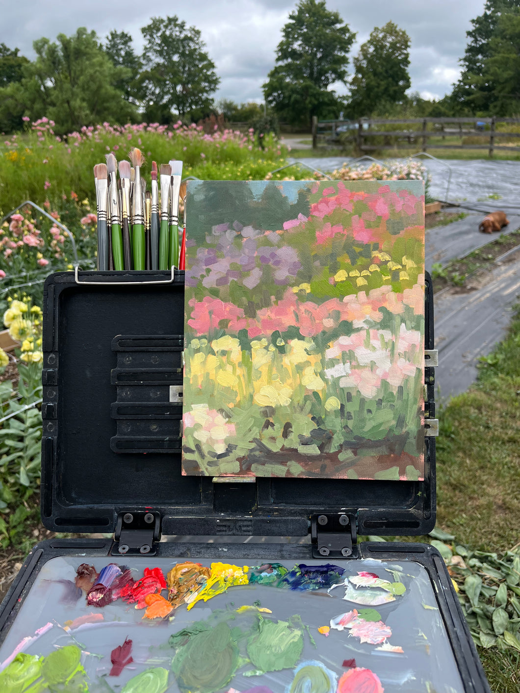 After the Rain, Flower Gardens