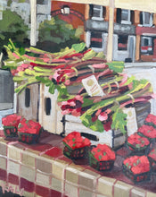 Load image into Gallery viewer, On the Easel: Rhubarb &amp; Strawberries
