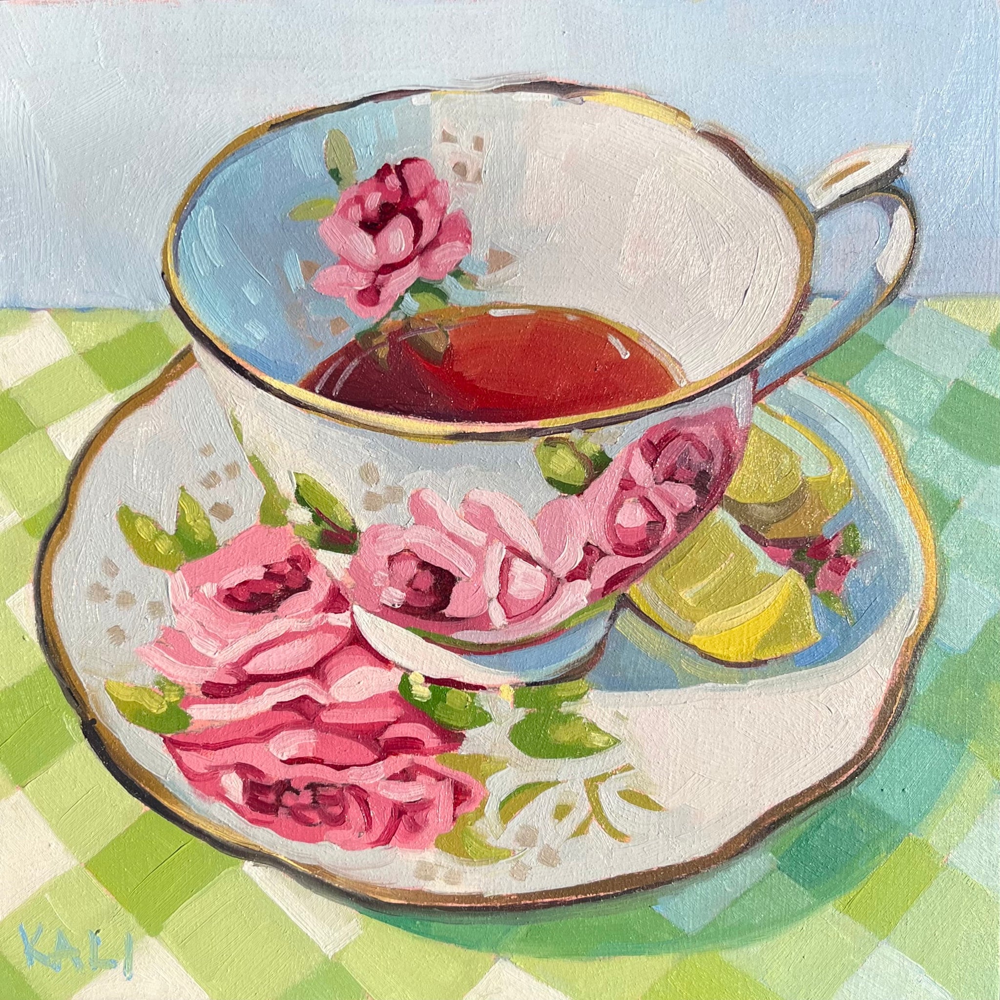Tea Time – The Painting Greek